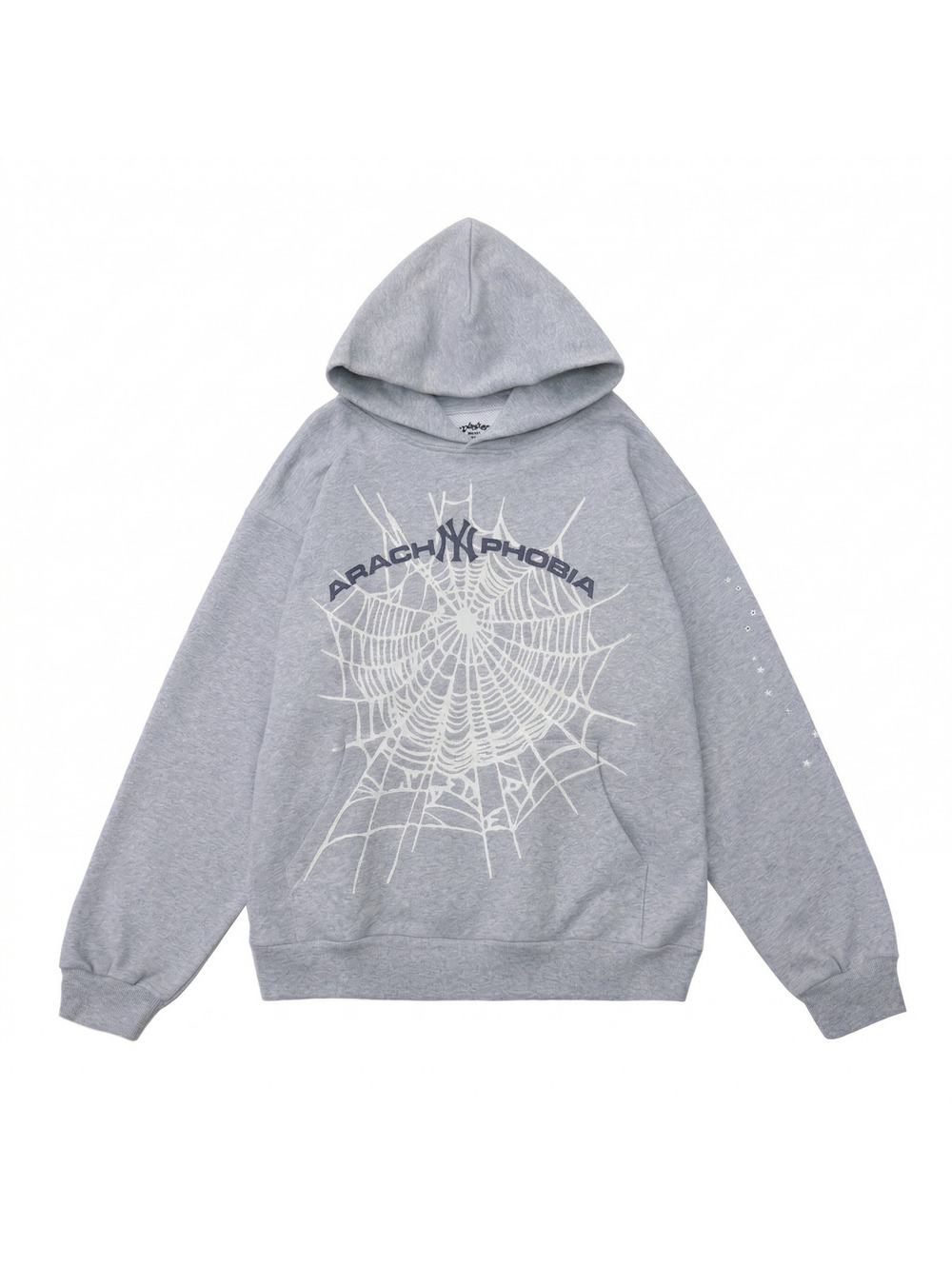 Sp5der NY Arachnophobia Hoodie - Heather Grey
